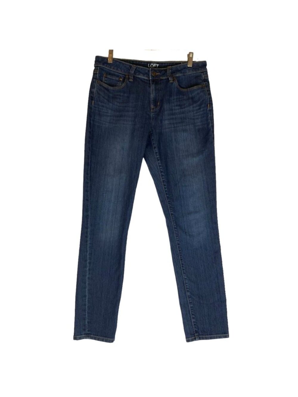Loft Outlet Curvy Skinny Womens Jeans 8 Medium Wash Stretch Denim Cotton Blend